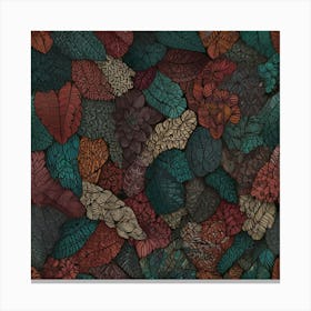 Leaves On A Wall Canvas Print