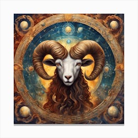 Aries the Ram Canvas Print