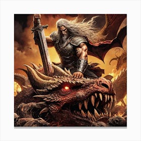 Dragon Slayer Canvas Print