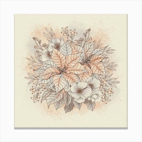 Winter Flowers Canvas Print