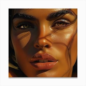 N Ultra Realistic Digital Portrait Of Iconic Canvas Print
