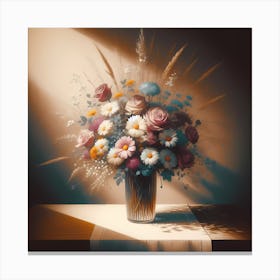 Flowers In A Vase 6 Canvas Print