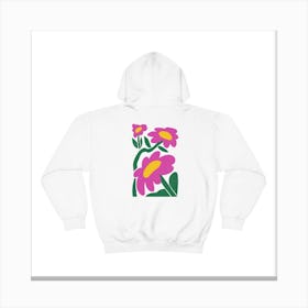 Flower Hoodie Canvas Print