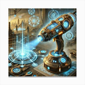 A Detailed Depiction Of Holo Tools Used By Rift En Canvas Print