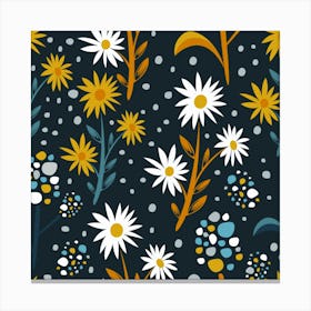 Daisy Pattern Canvas Print