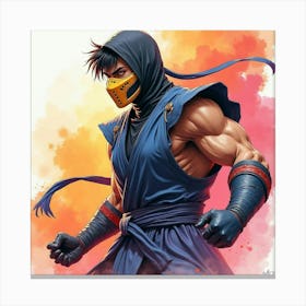 Mortal Kombat Ninja Fighter Concept Art (25) Canvas Print