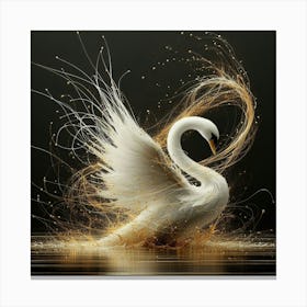 Swans 2 Canvas Print