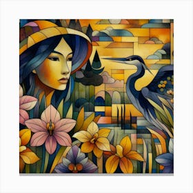 Asian Woman Canvas Print