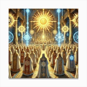 Priesthood Of The Eternal Sun Converted Canvas Print