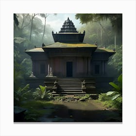 Temple In The Jungle Canvas Print