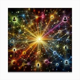 Social Network 1 Canvas Print