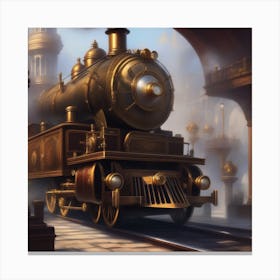 Steam Train Canvas Print