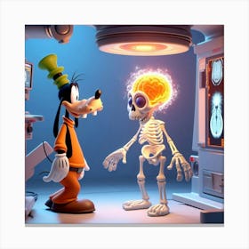 Disney'S Skeleton Canvas Print