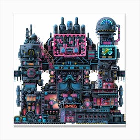 Futuristic City 50 Canvas Print