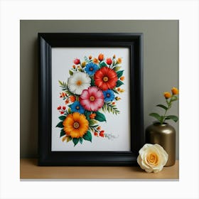 Ukrainian Flower Painting Canvas Print