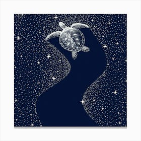 Starry Turtle SQUARE Canvas Print