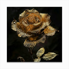 Golden Rose 1 Canvas Print