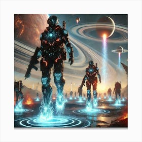 Celestial Purifiers Stabilizing Boots Canvas Print