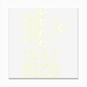 Neural Network Machine Learning Canvas Print