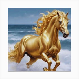 Golden Horse Canvas Print