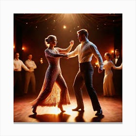 Couple Dancing Canvas Print