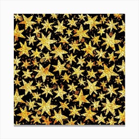 Shiny Glitter Stars Canvas Print