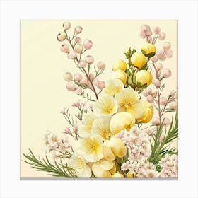 Floral Bouquet Art Canvas Print