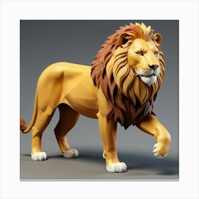 Lion of Savana Canvas Print