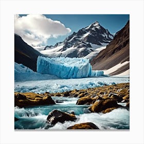 Glacier In Argentina Canvas Print