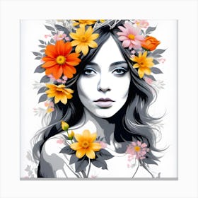 Flower Girl Canvas Print