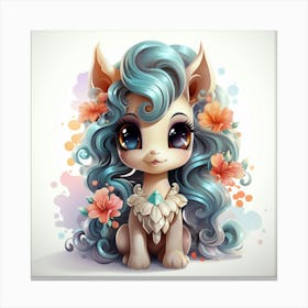 Kawaii Pony Canvas Print