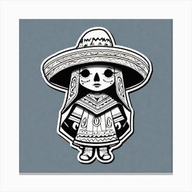 Day Of The Dead Girl Canvas Print