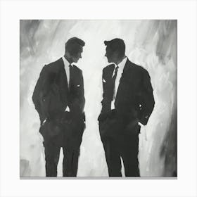 Two Men In Suits Canvas Print