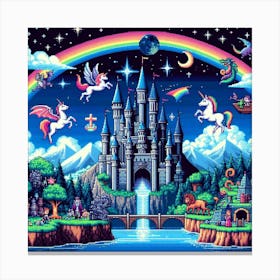 8-bit magical kingdom 1 Canvas Print