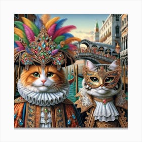 A feast for the senses - Cats 4 Canvas Print