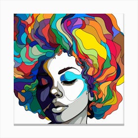 Afro Girl 49 Canvas Print