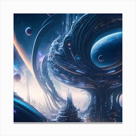 Futuristic City 12 Canvas Print