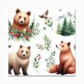 Bears 3 Canvas Print