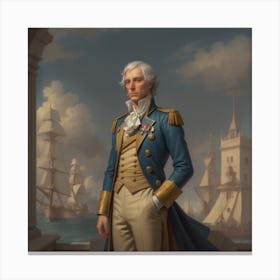 General And Buildings Canvas Print