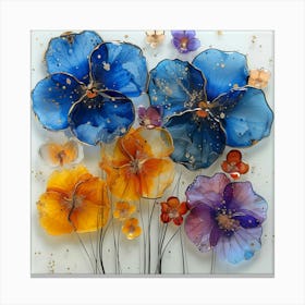 Glass Flowers Canvas Print