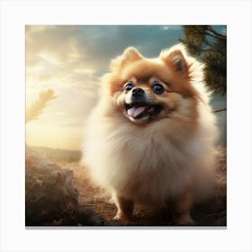 Pomeranian Dog 1 Canvas Print