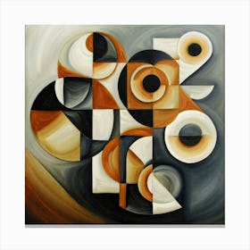 Abstract Painting Cubismo Abstract 16 Canvas Print