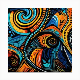 Abstract Psychedelic Painting Canvas Print