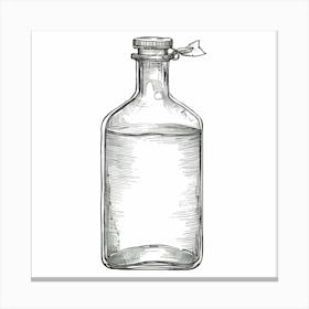 Bottle Of Water Canvas Print