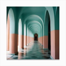 Hallway - Hallway Stock Videos & Royalty-Free Footage Canvas Print