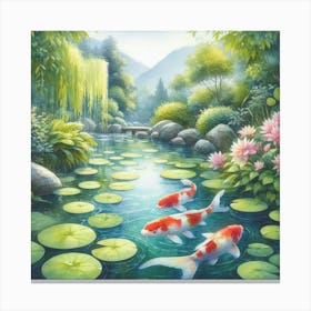 Koi Pond 7 Canvas Print