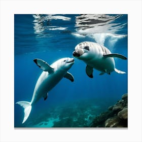 Humpback Whales 1 Canvas Print