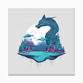 Dragon In The Forest Canvas Print