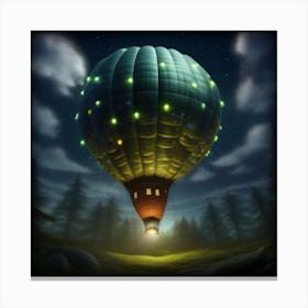 Dark Hot Air Balloon 1 Canvas Print