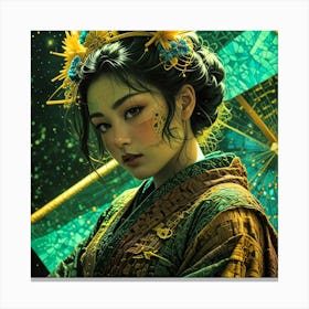 Japan Geisha Visual 18 Canvas Print